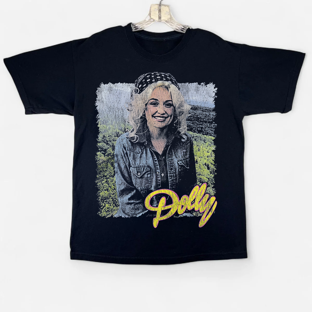 90'S Dolly Vintage Black T-Shirt