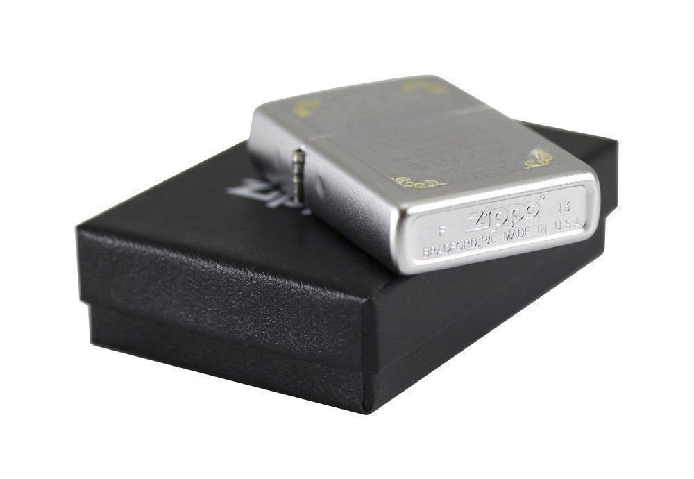 Zippo Serenity Prayer, Satin Chrome Lighter #28458