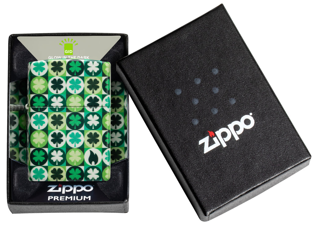 Zippo Clover 540°, Glow-in-the-Dark Lighter #46015