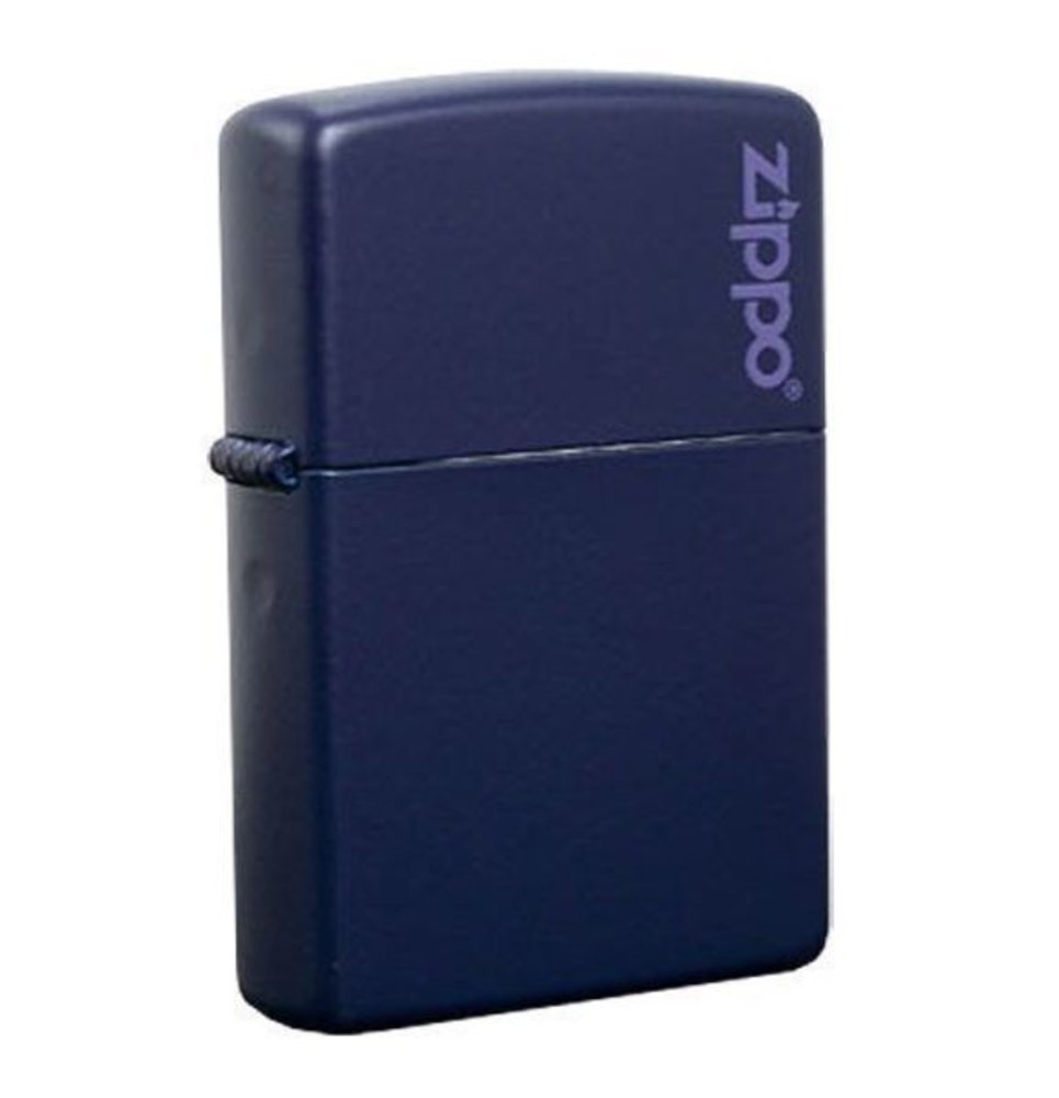 Zippo Classic Navy Blue Matte with Logo, Lighter #239ZL