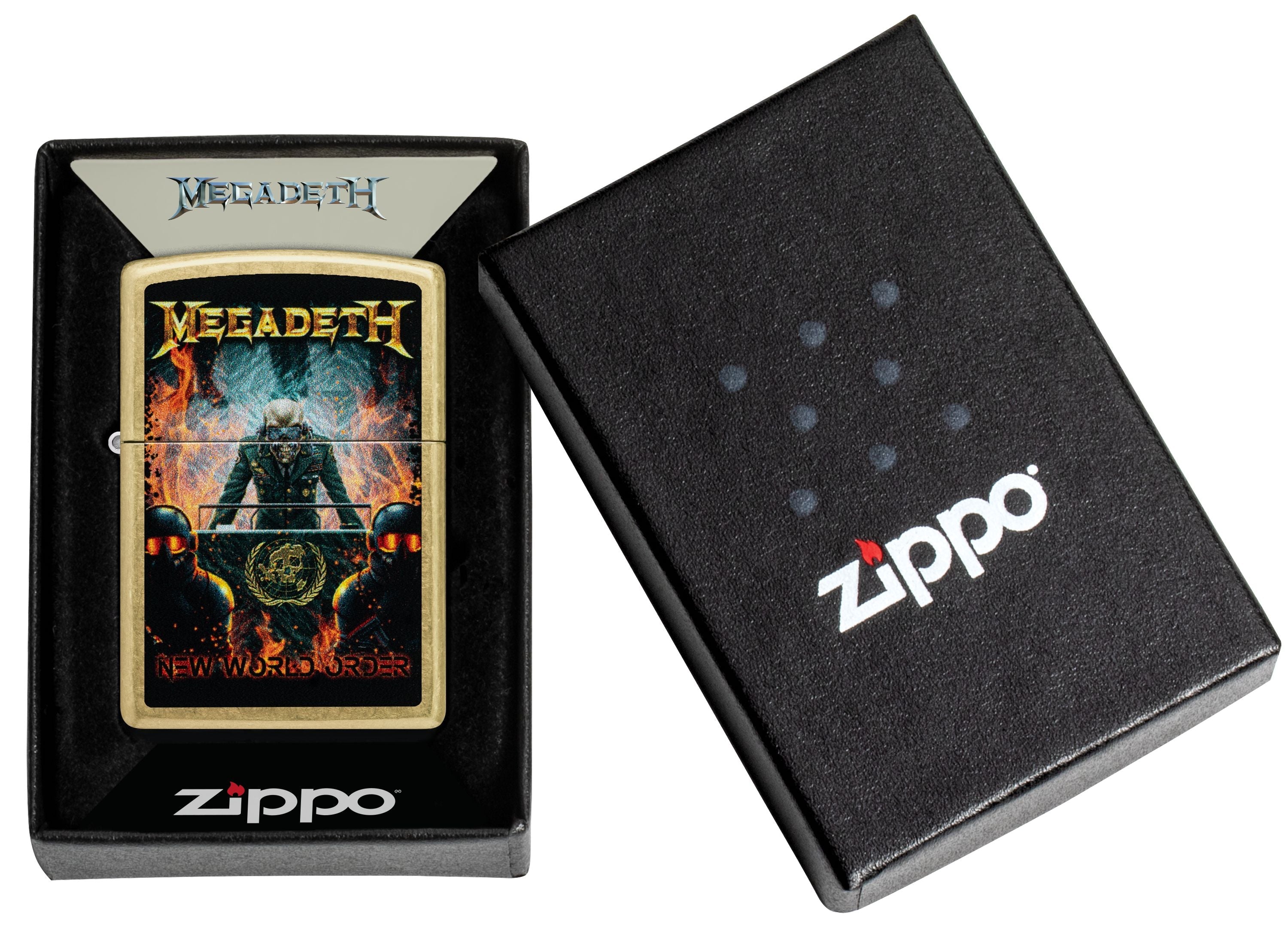 Zippo Megadeth World Order, Street Brass Lighter #47236