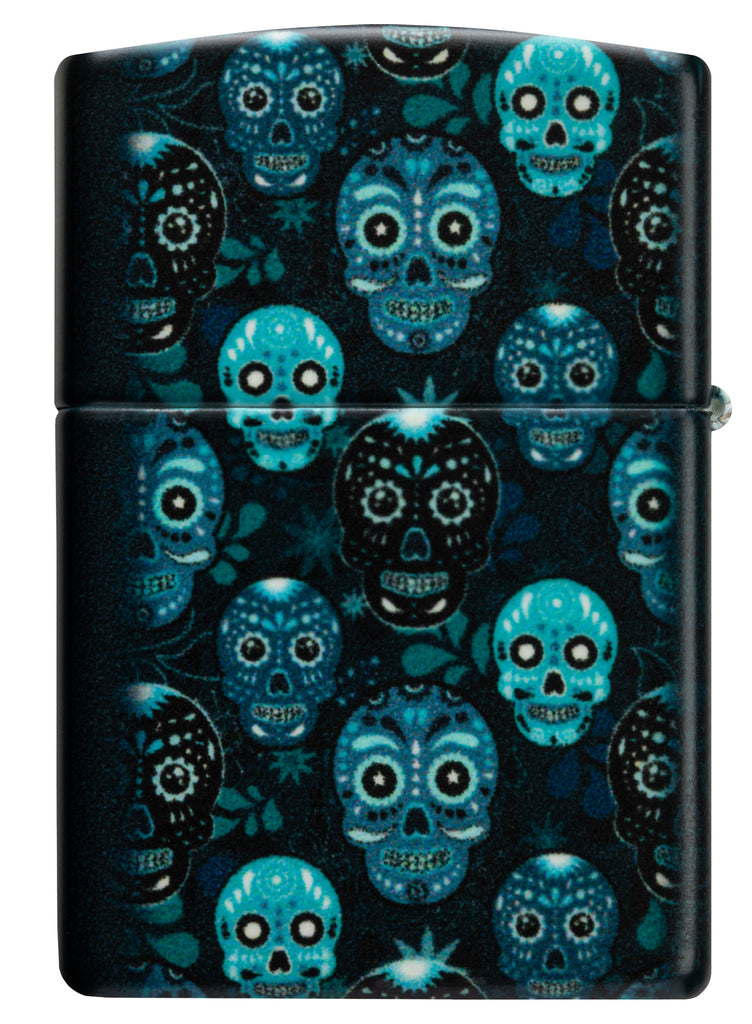 Zippo Sugar Skulls 540°, Glow-in-the-Dark Lighter #46017