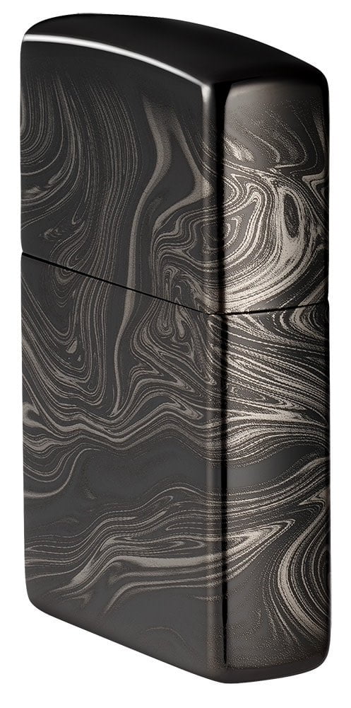 Zippo Marble Pattern 360°, High Polish Black Lighter #49812