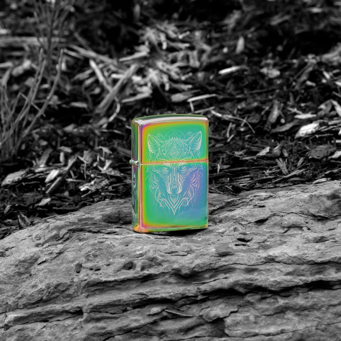 Zippo Mystic Wolf, Multi Color Lighter #46176