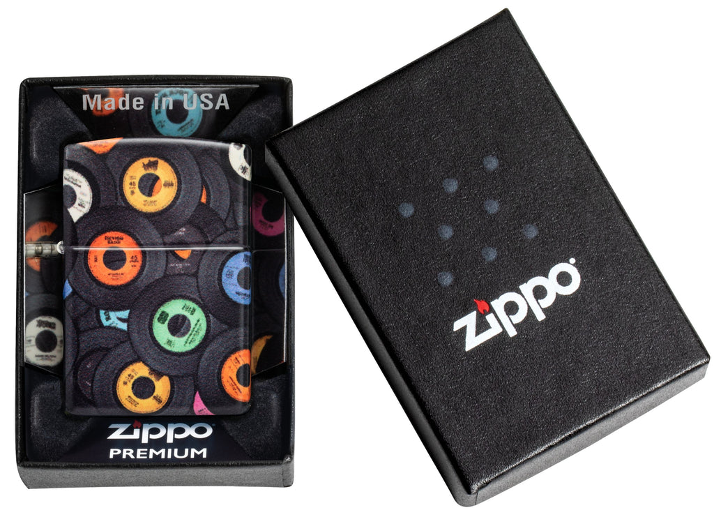 Zippo Vinyl Disc Nostalgia Matte, 540° Color Lighter #48770