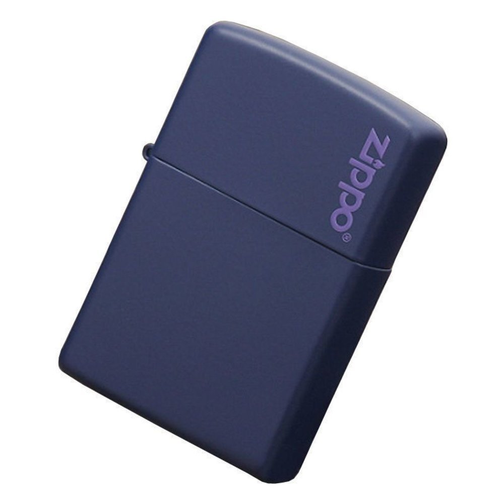 Zippo Classic Navy Blue Matte with Logo, Lighter #239ZL