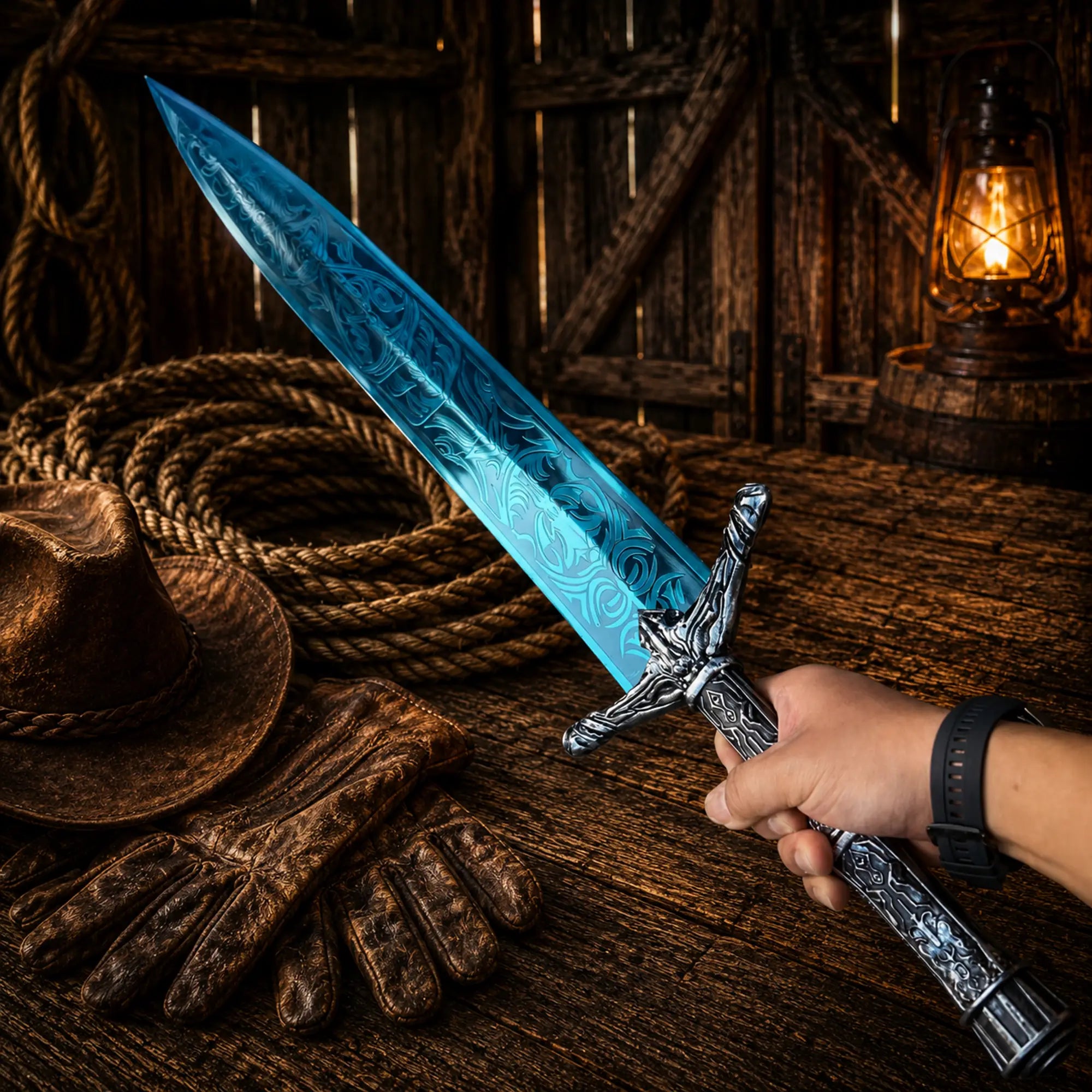 Moonlight Greatsword Sword – Full Metal Dark Moon Blade 39"
