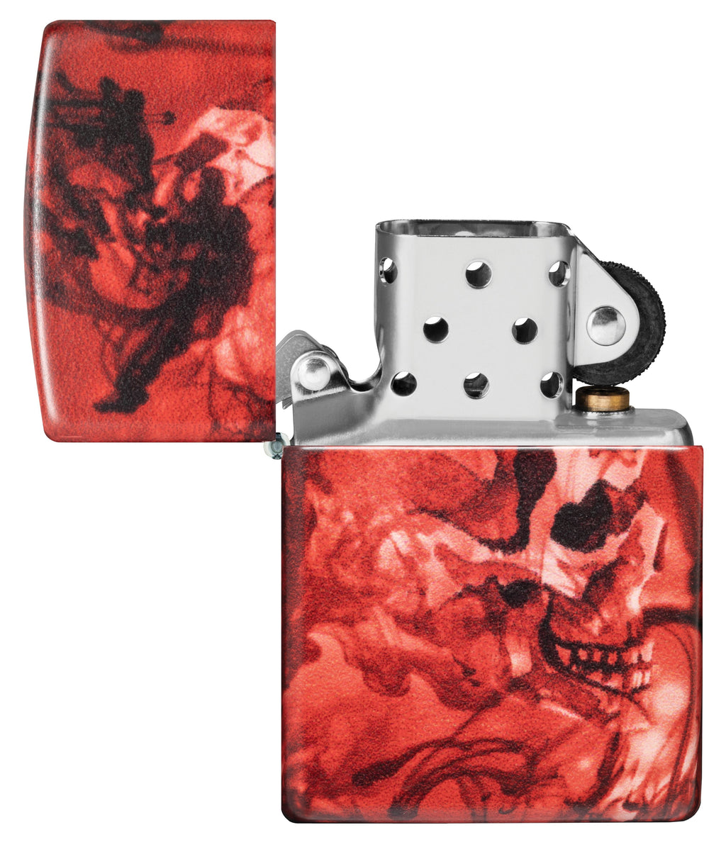 Zippo Horror Skull Matte, 540° Color Lighter #48772