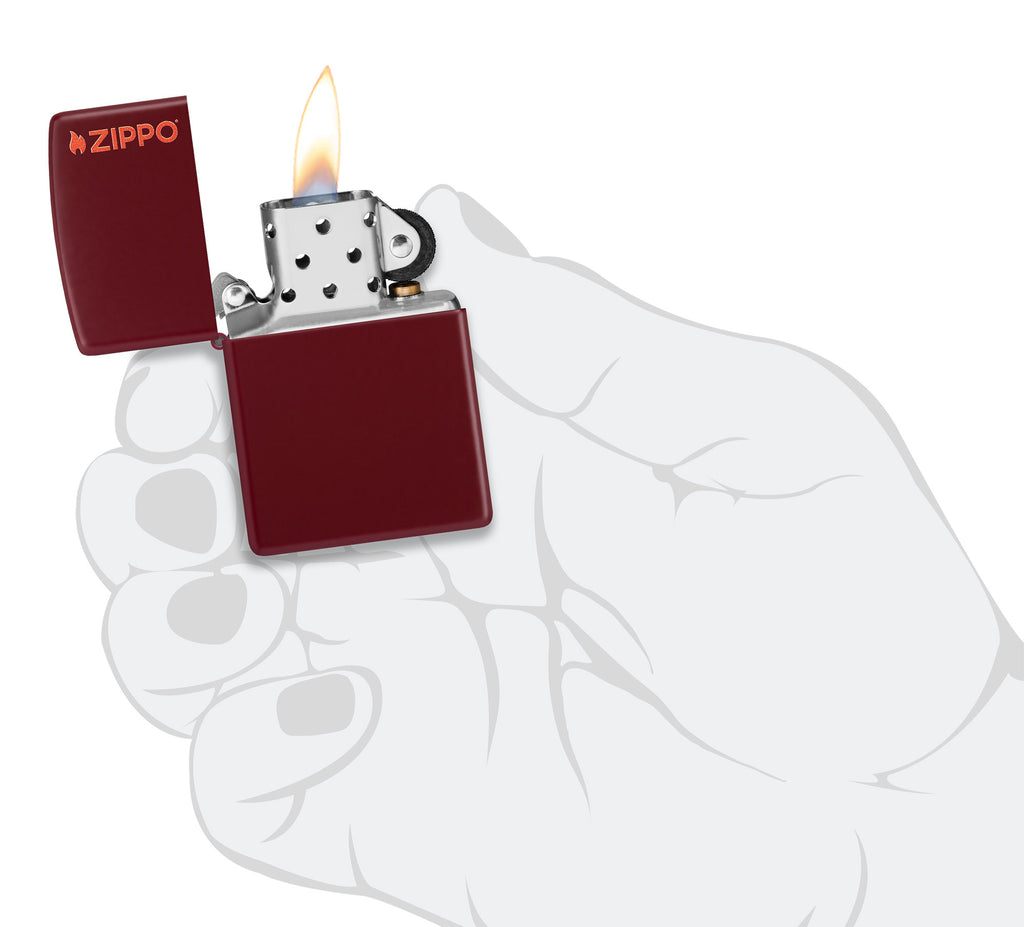 Zippo Classic Merlot with Logo, Lighter #46021ZL