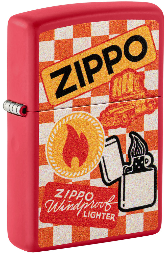 Zippo Retro Zippo, Red Matte Lighter #48998