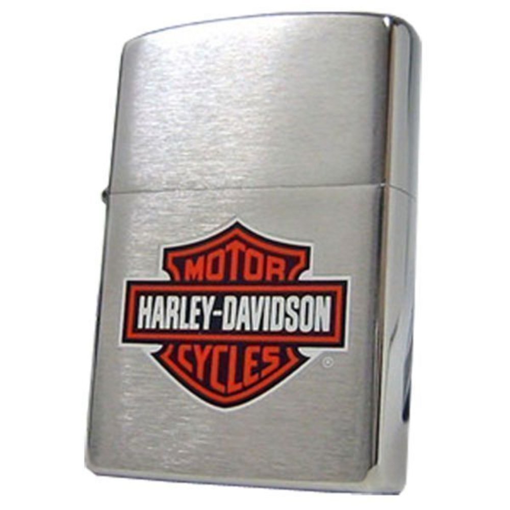 Zippo Harley-Davidson & Leather Pouch Gift Set #LPGS-LPLBK-200HD.H252