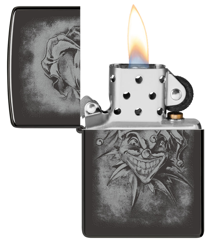 Zippo Clown, High Polish Black Lighter #48914