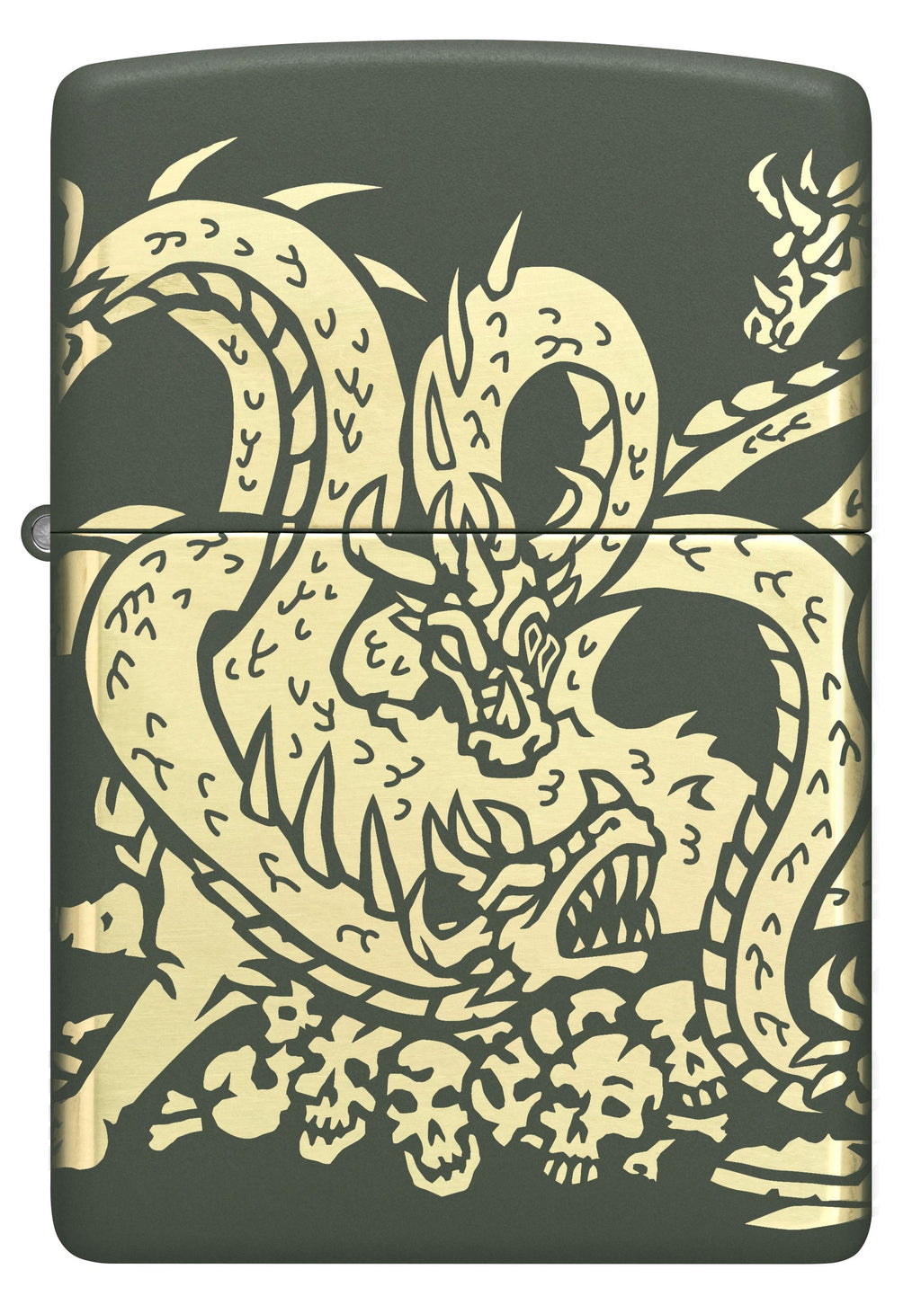 Zippo Hydra Dragon, Green Matte Lighter #48907