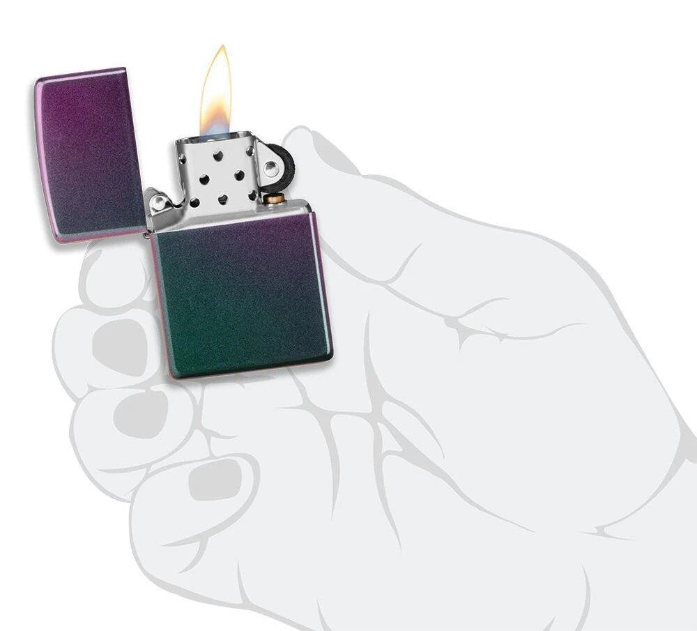 Zippo Violet Satin, Iridescent Lighter #49146