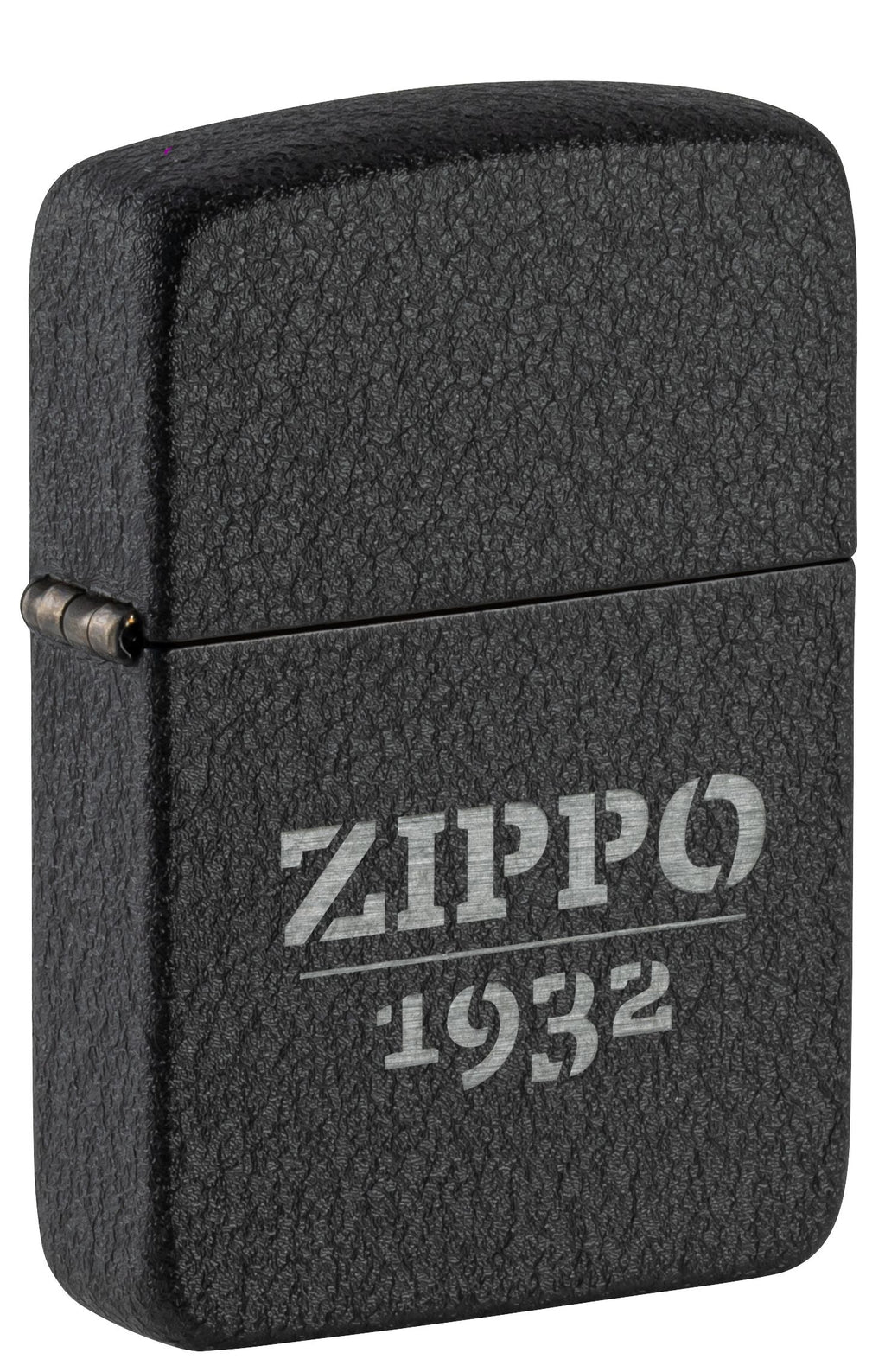 Zippo 1932, Black Crackle Lighter #46567