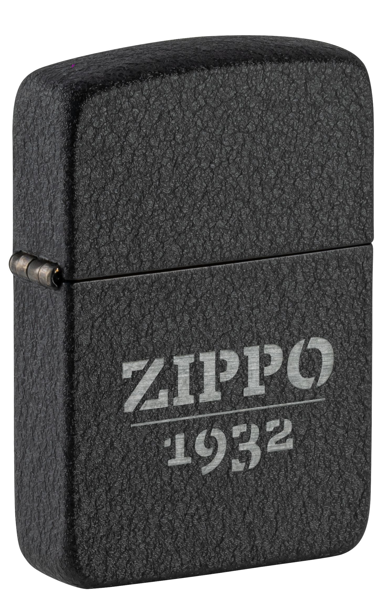 Zippo 1932, Black Crackle Lighter #46567