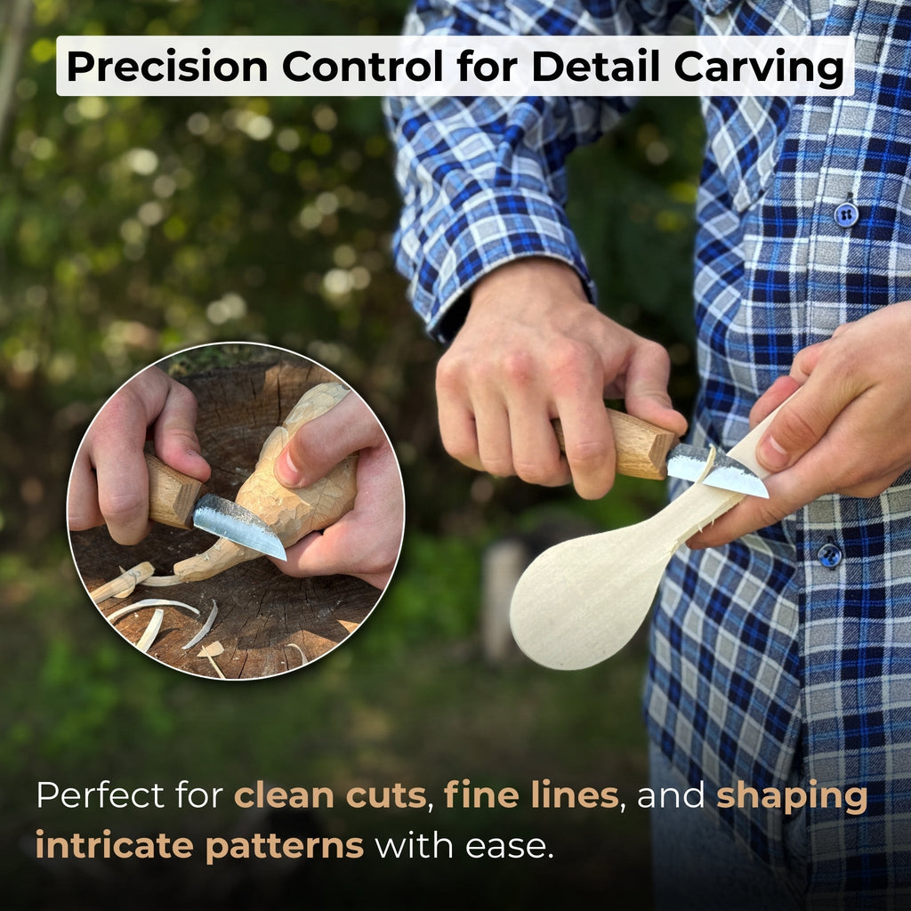 Detail Wood Carving Knife, Blade 5 cm (1.97 inches)