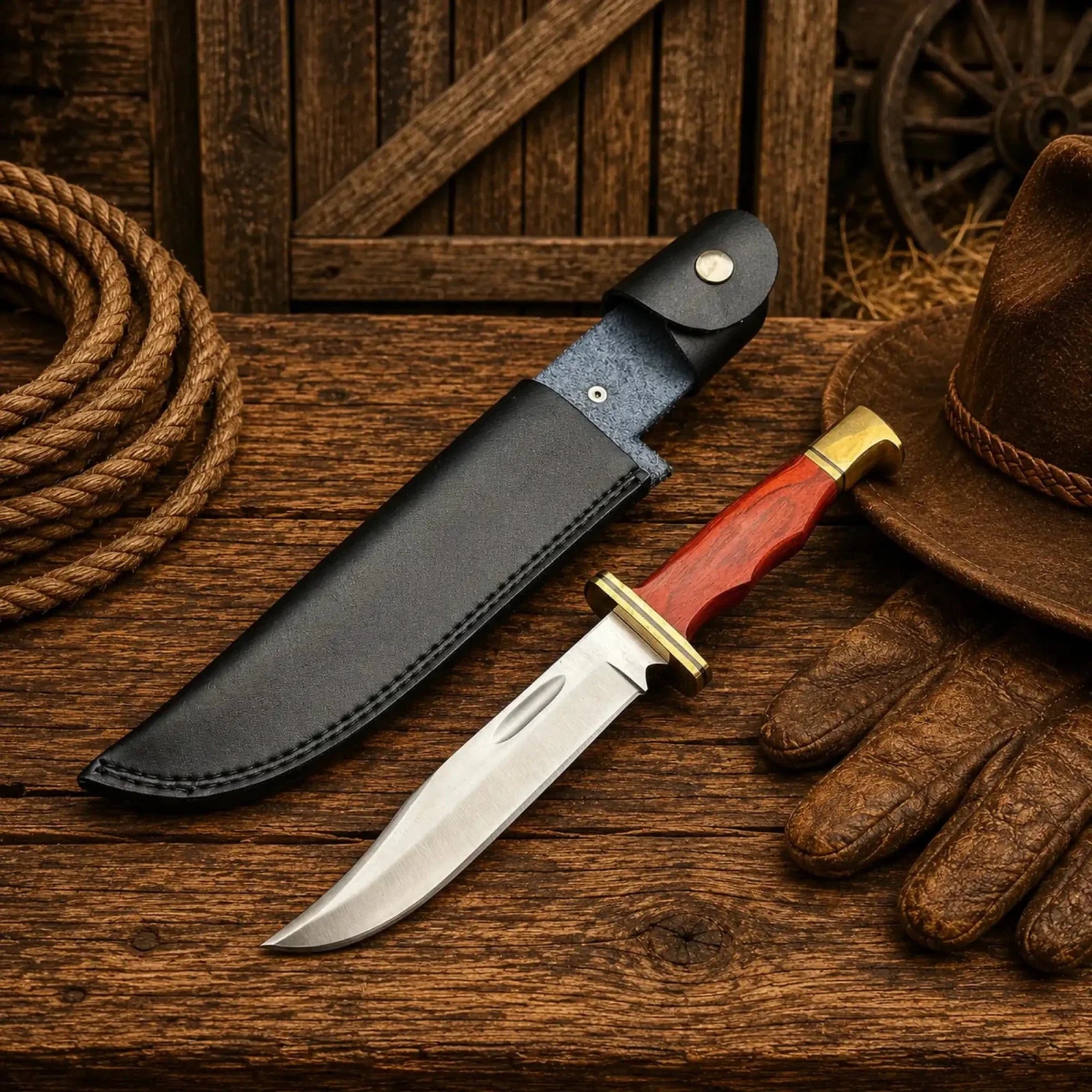 Dexter's First Knife Replica – D2 Steel Blade Wood Handle