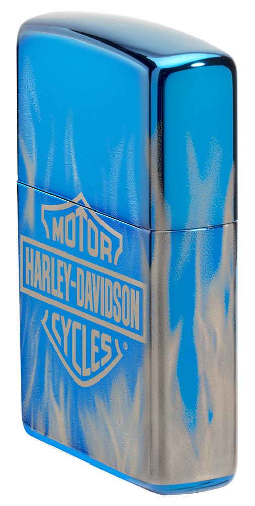 Zippo Harley-Davidson Motorcycles, High Polish Blue Lighter #49469