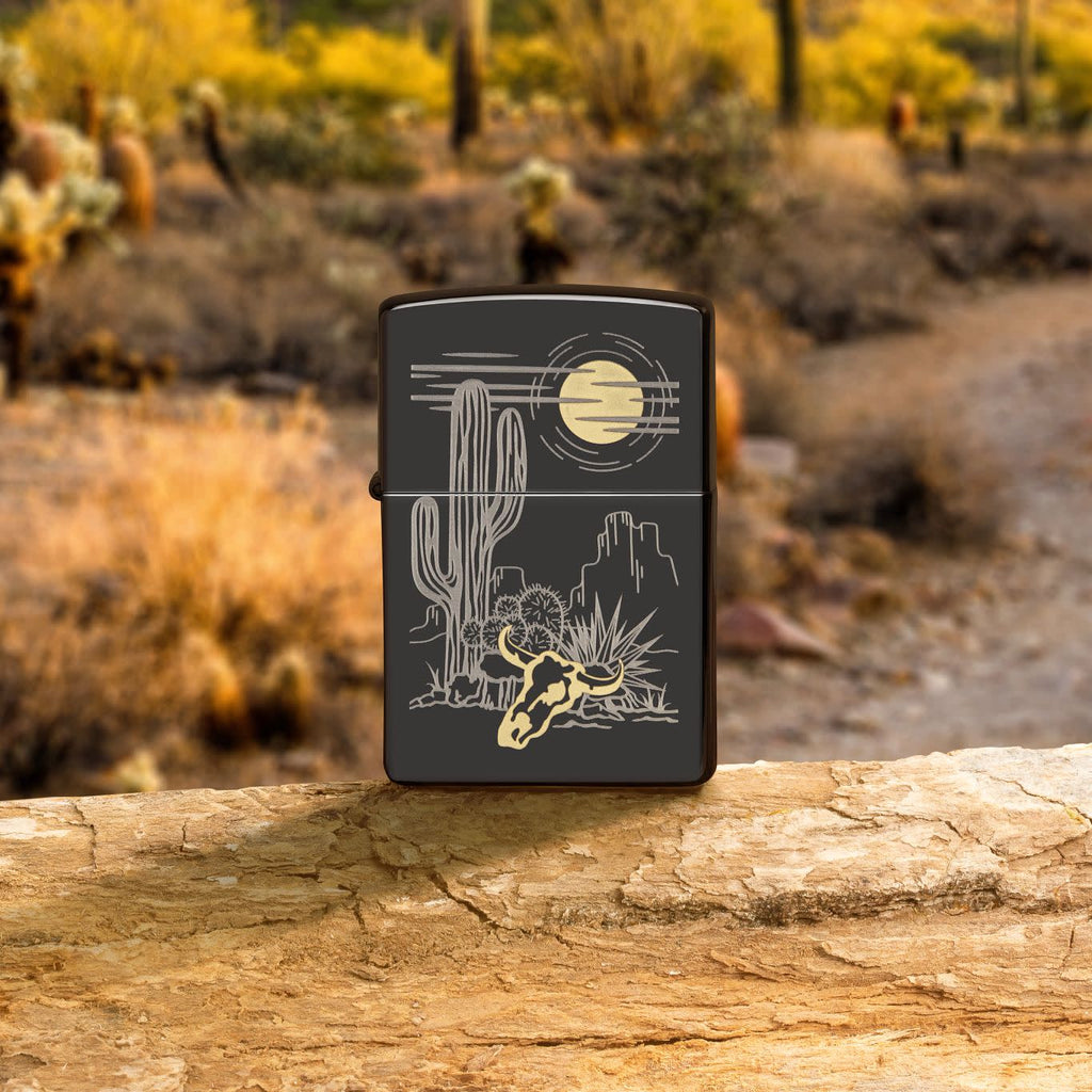 Zippo Western, High Polish Black Lighter #48968