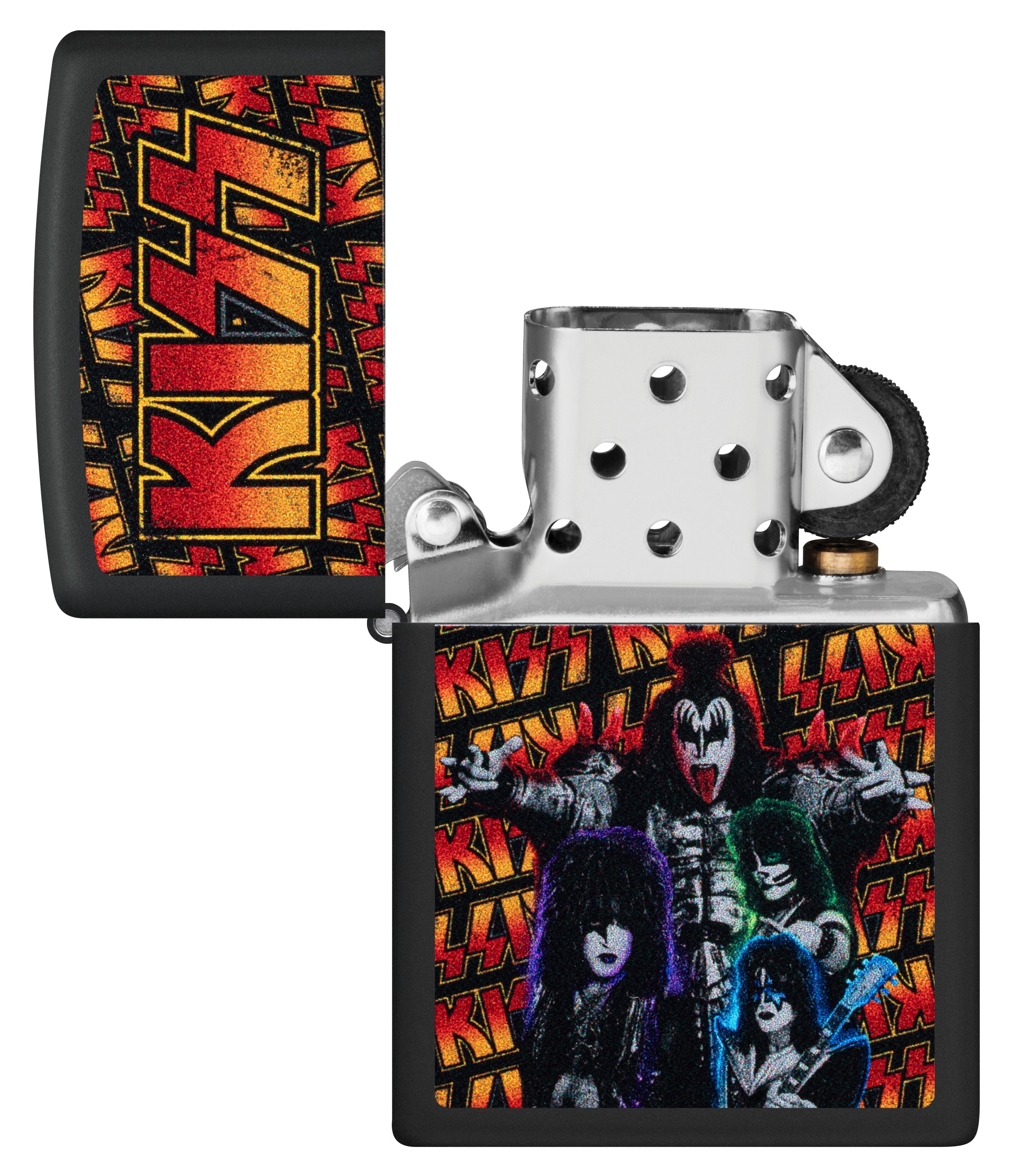 Zippo KISS Rock Band, Black Matte Lighter #47202