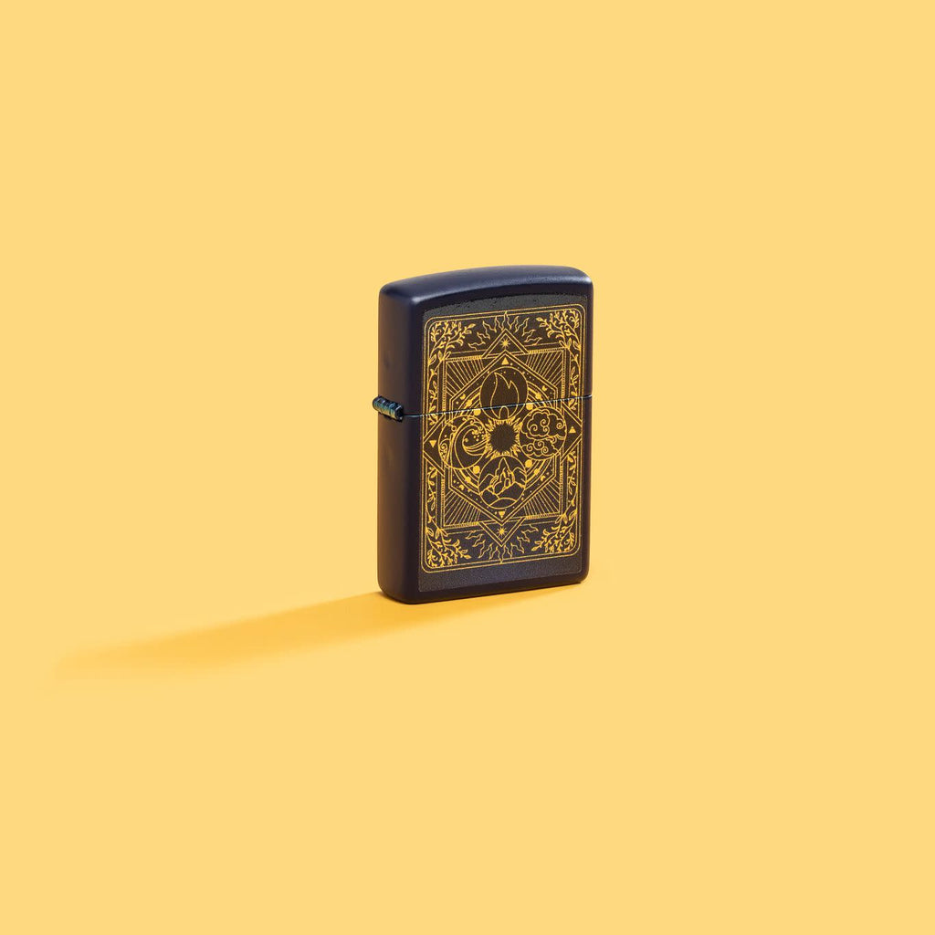 Zippo Earths Elements, Navy Blue Matte Lighter #48958