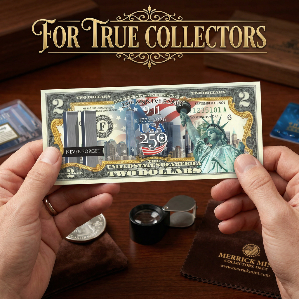 9/11 25th + America's 250th Anniversary Commemorative $2 Bill