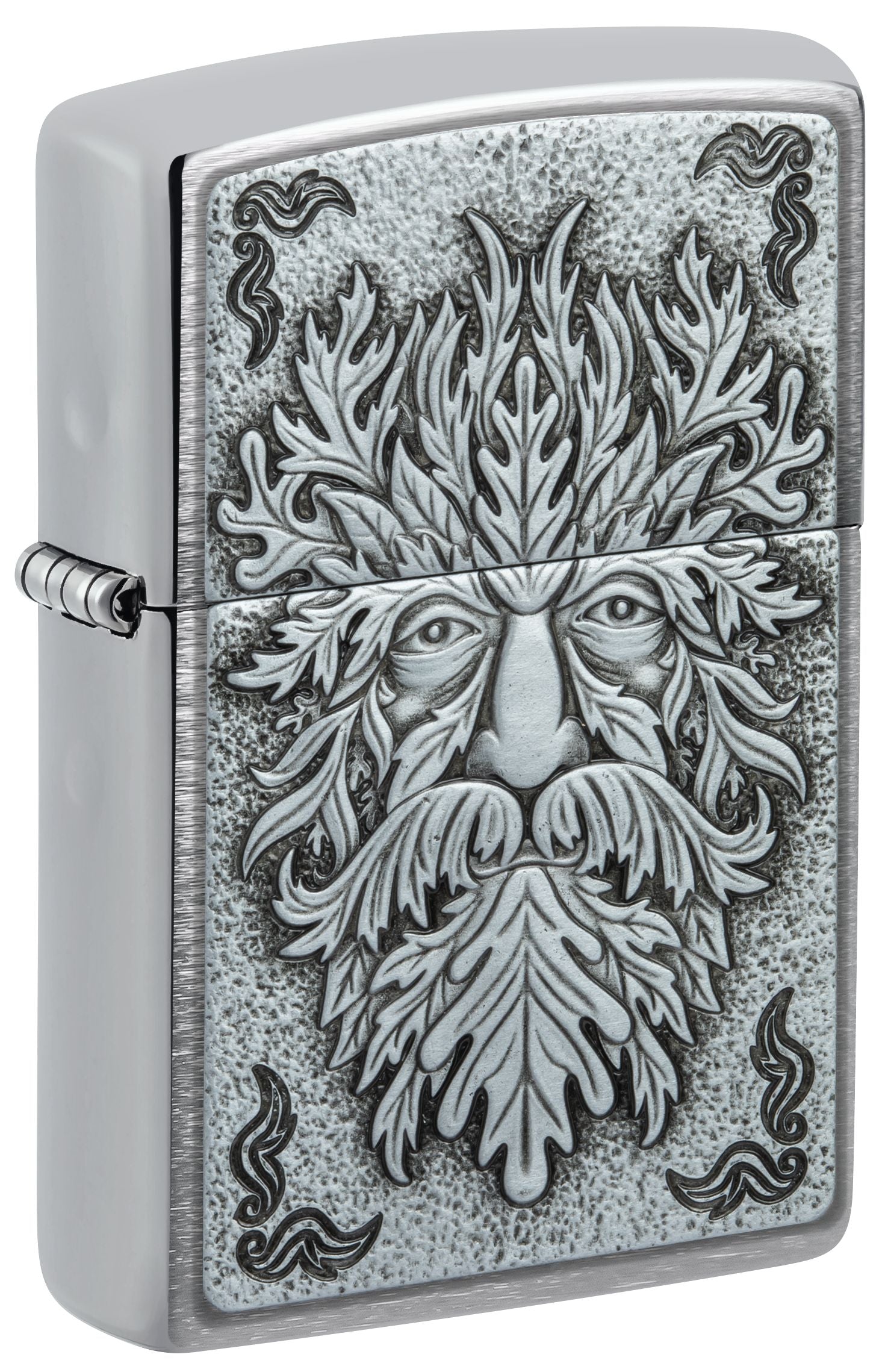 Zippo Norse God Emblem, Brushed Chrome Lighter #48906