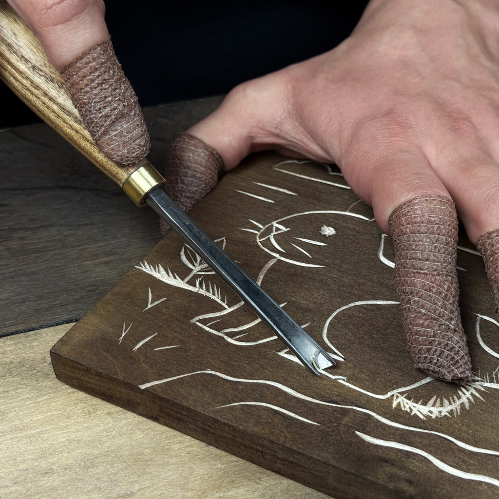 DIY Bunny Carving Kit – Wood Art Set with V-Chisel & Video Guide