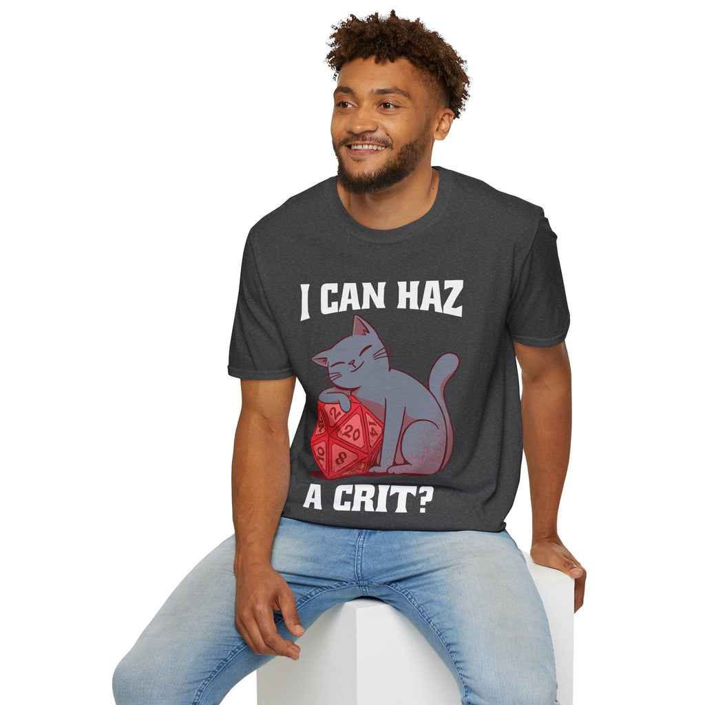 D&D Cat Shirt - I can haz a crit?