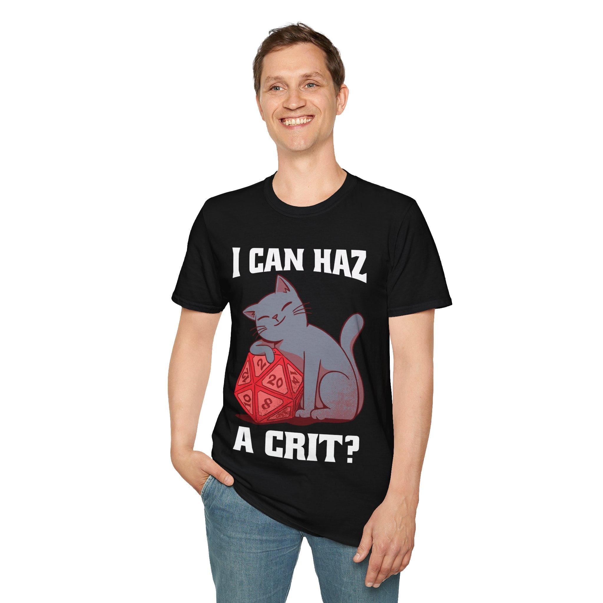 D&D Cat Shirt - I can haz a crit?