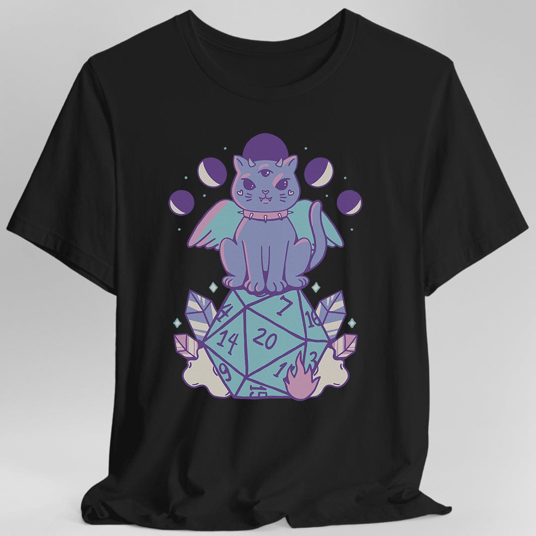 D&D Cute Cat D20 T-shirt