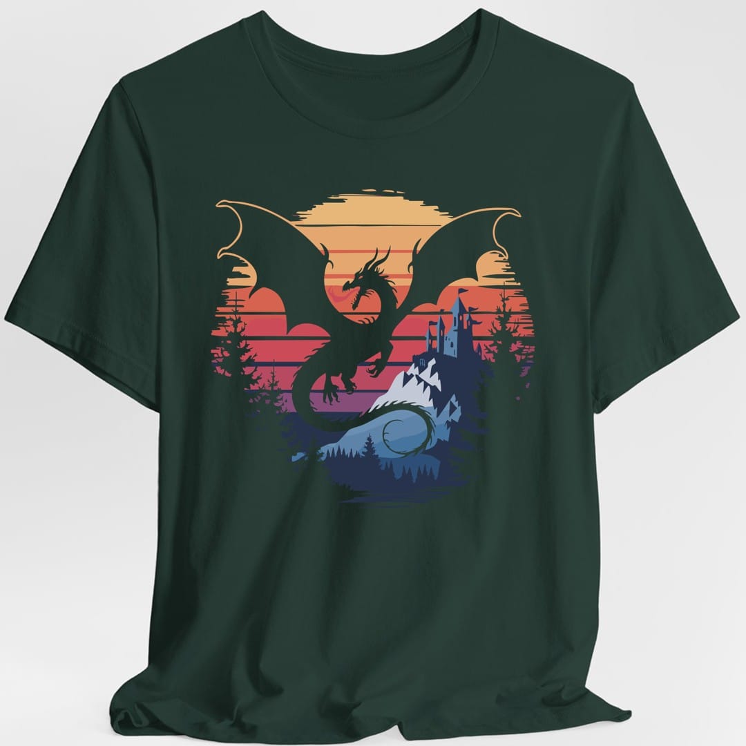 Dragon T-shirt - Fantasy Landscape