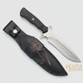 Drop Point Bowie Knife D2 Steel G10 Handle