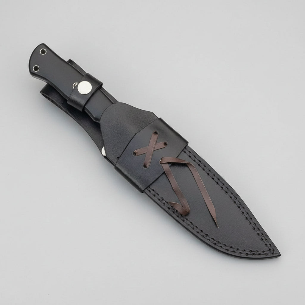 Drop Point Bowie Knife D2 Steel G10 Handle