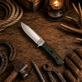 Drop Point D2 Fixed Blade Outdoor Camping Survival Hunting Knife