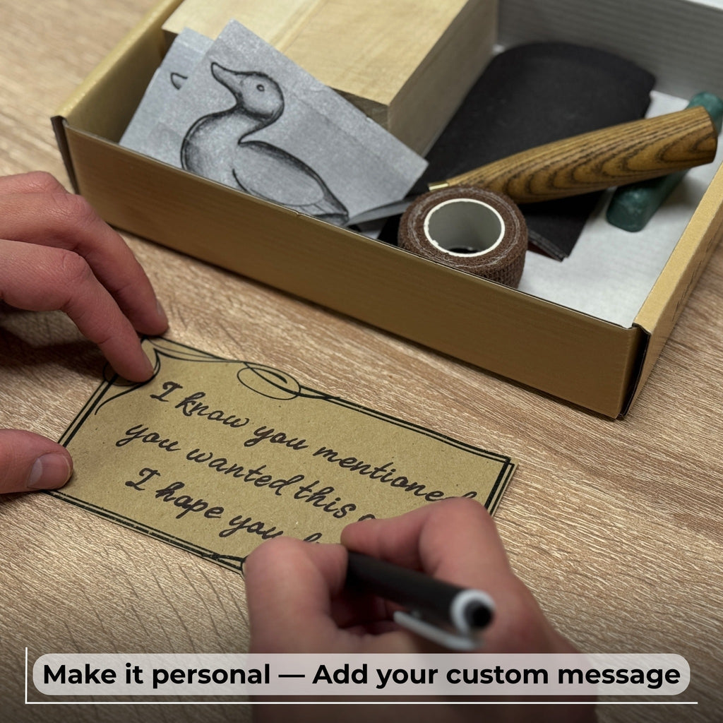 Duck Carving Kit - Complete Starter Whittling Kit for Beginners, Adults, Teens, and Kids
