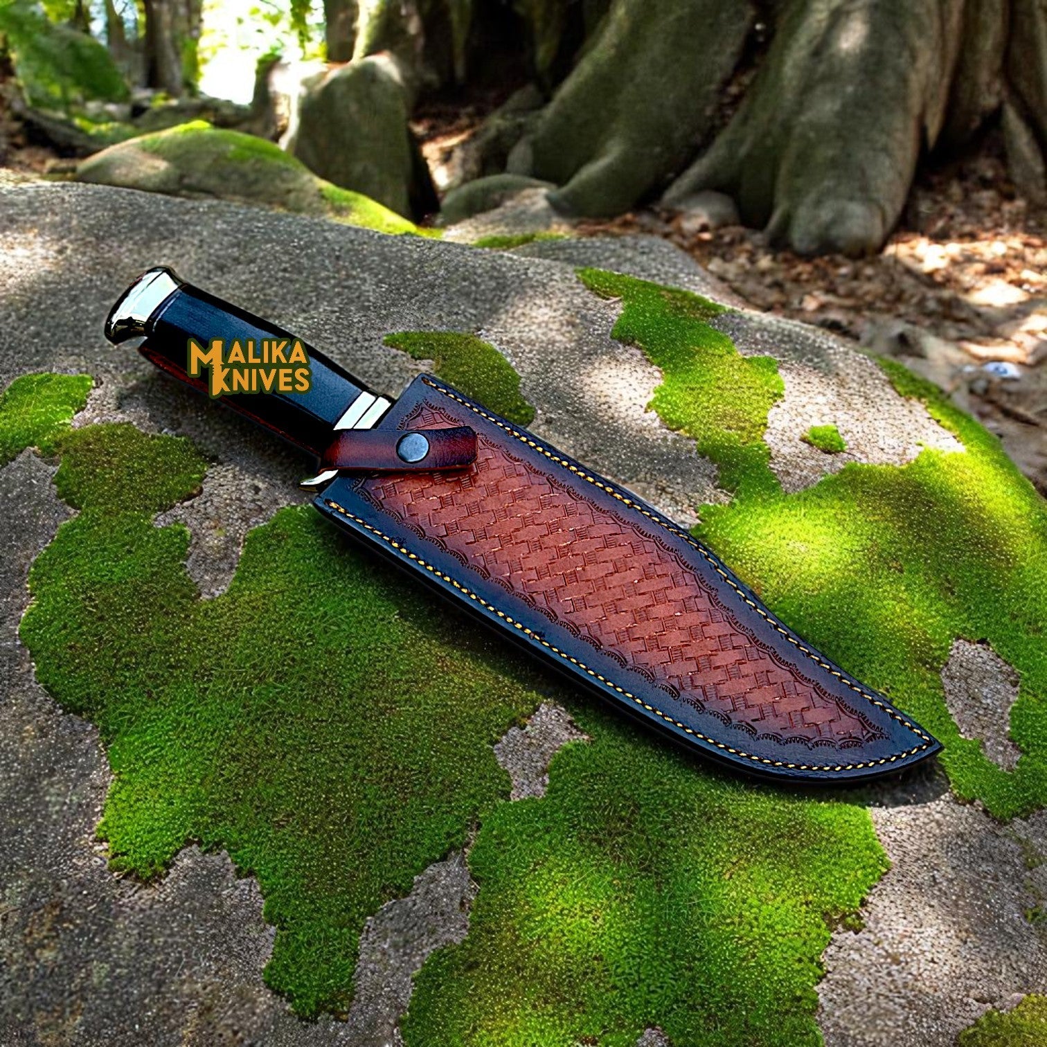 Crocodile Dundee Knife Replica | D2 Steel Blade | Black Micarta Handle
