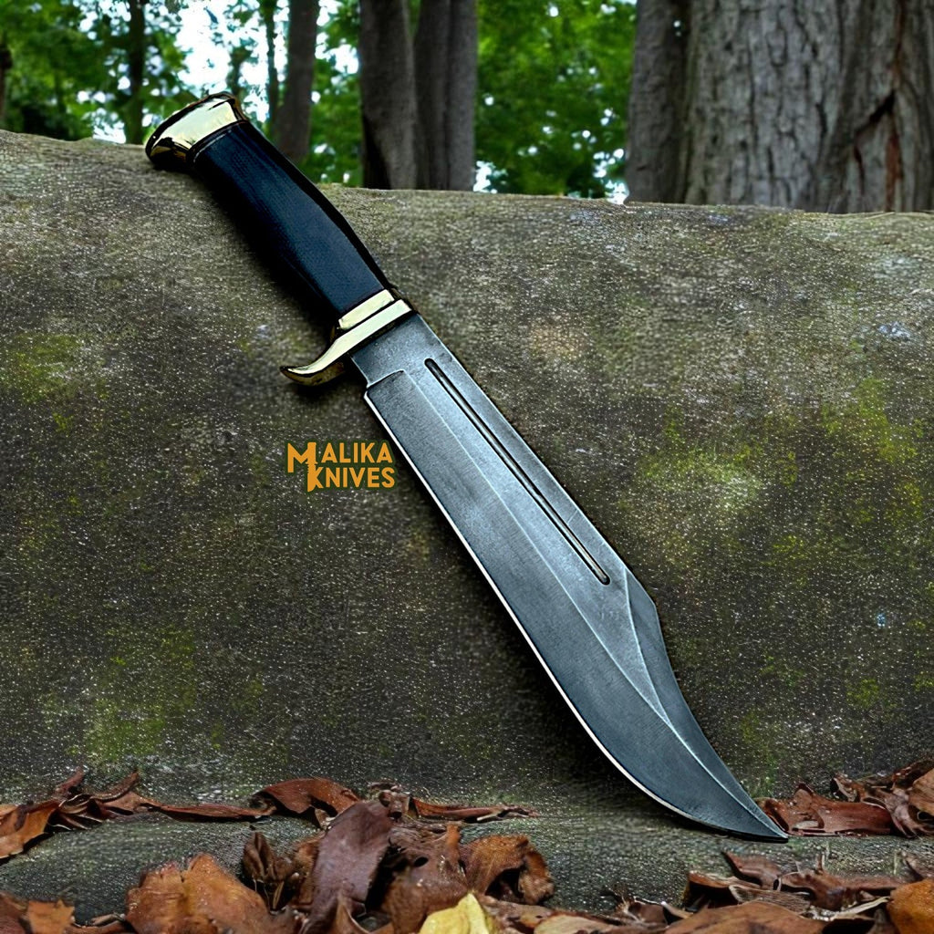 Crocodile Dundee Knife Replica | D2 Steel Blade | Black Micarta Handle