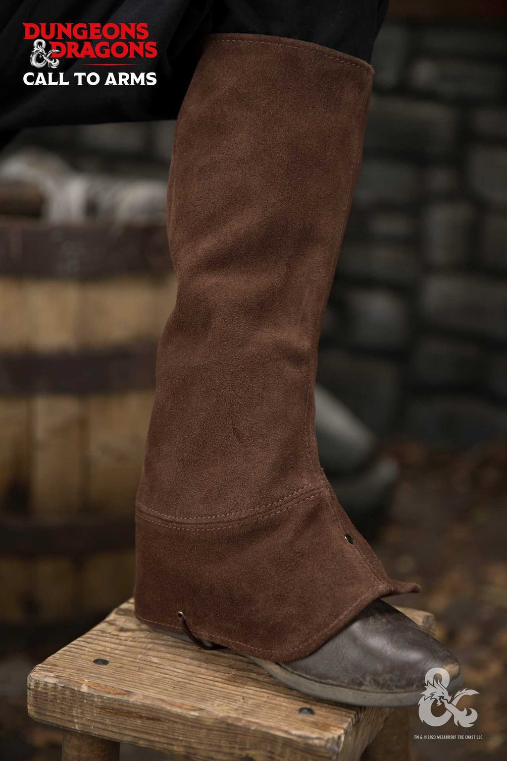 Dungeons & Dragons Leather Gaiters Type 1 Brown