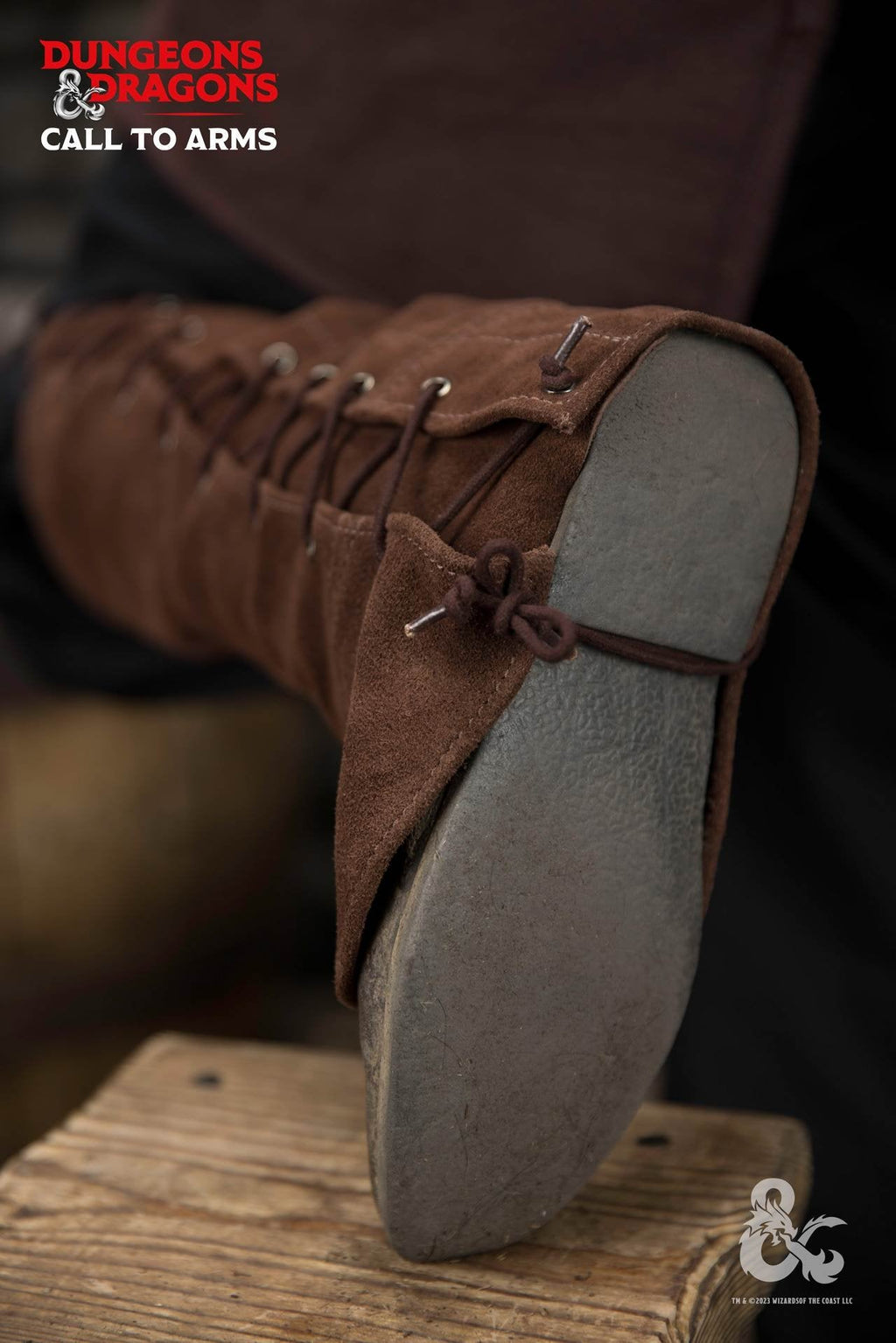 Dungeons & Dragons Leather Gaiters Type 1 Brown