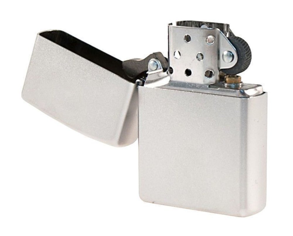 Zippo Classic Satin Chrome Lighter #205