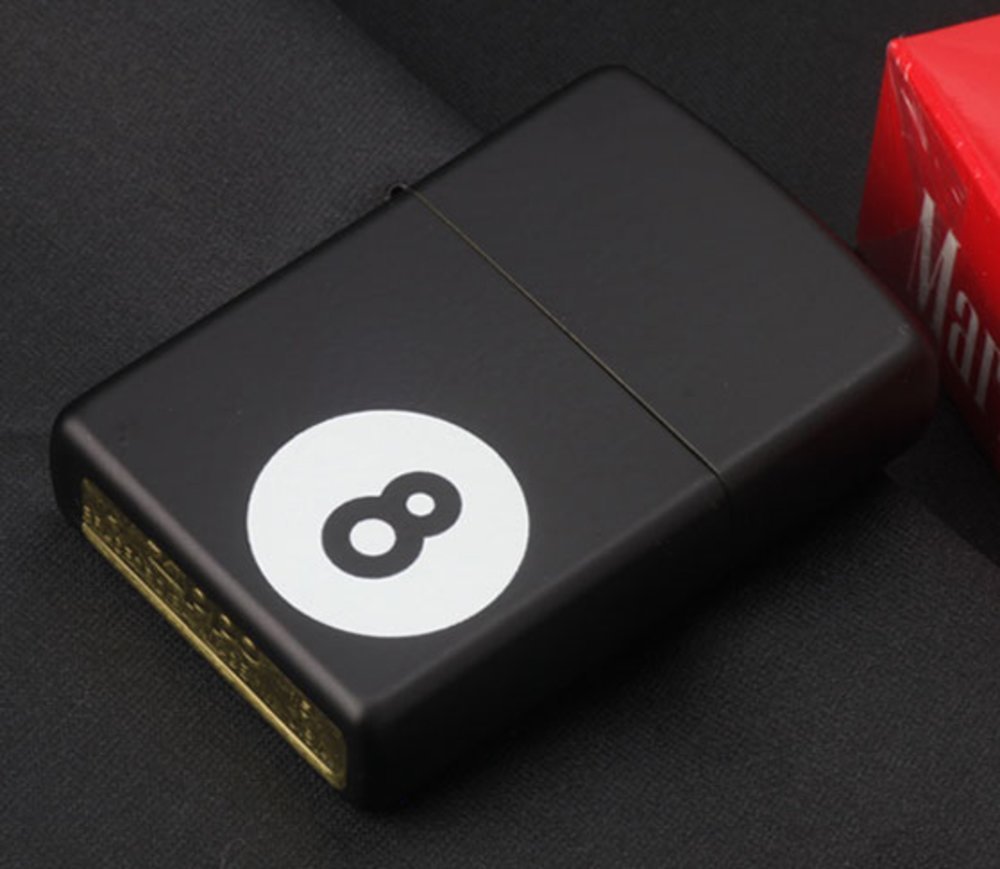 Zippo 8-Ball, Black Matte Lighter #28432