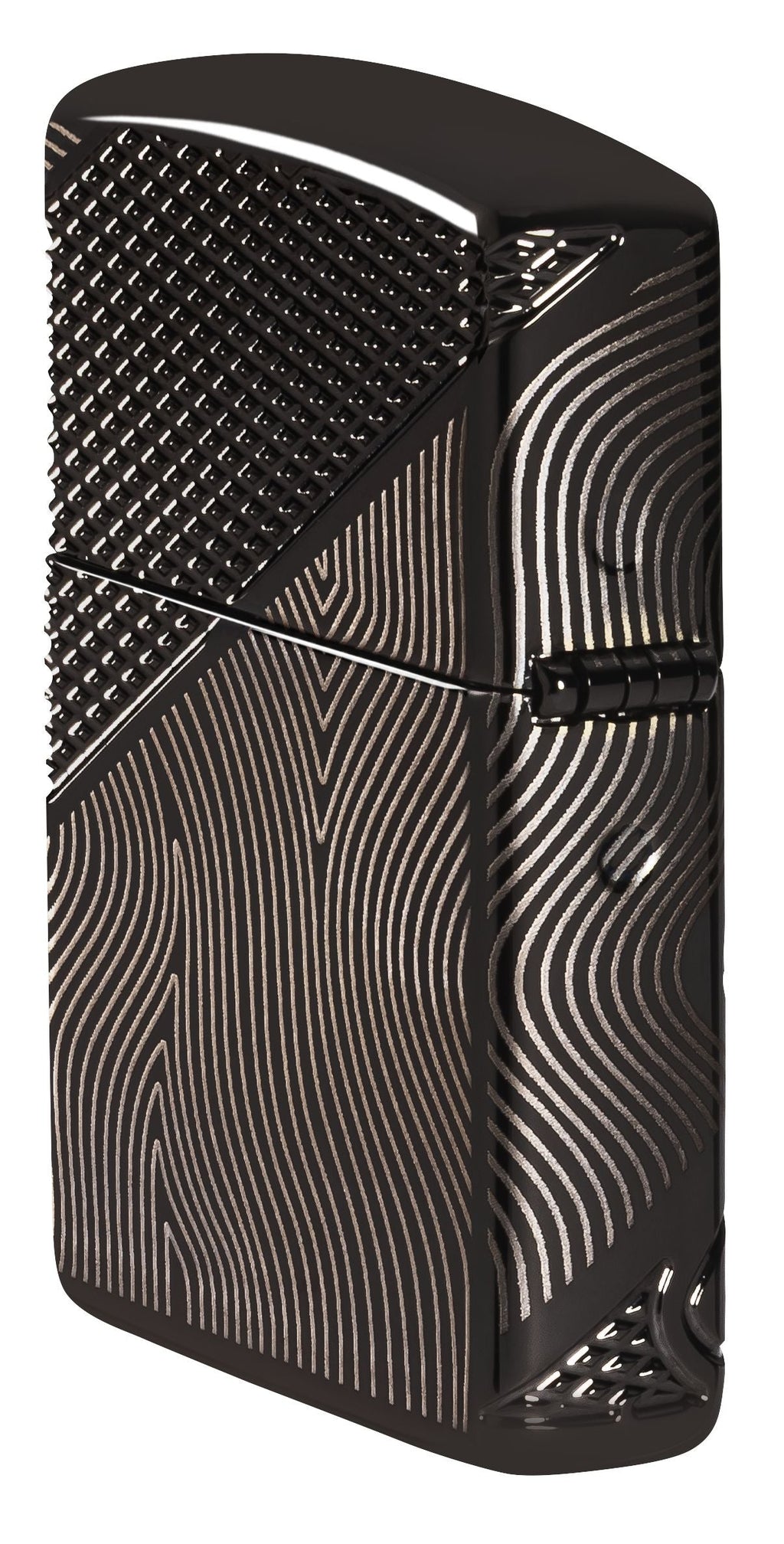 Zippo Armor Z Crystal, High Polish Black Lighter #46928