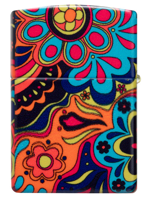Zippo Flower Power Groovy, 540° Matte Lighter #46128