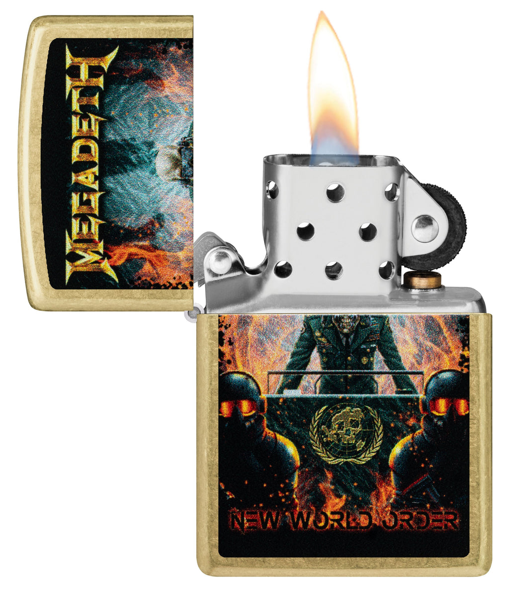 Zippo Megadeth World Order, Street Brass Lighter #47236