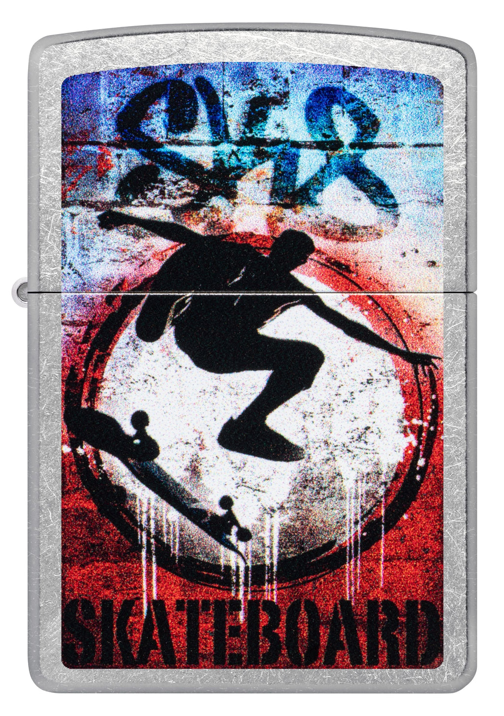 Zippo Skateboard Graffiti Art, Street Chrome Lighter #47182