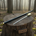 Eagle Head Walking Cane Sword | Handmade Hidden Steel Blade