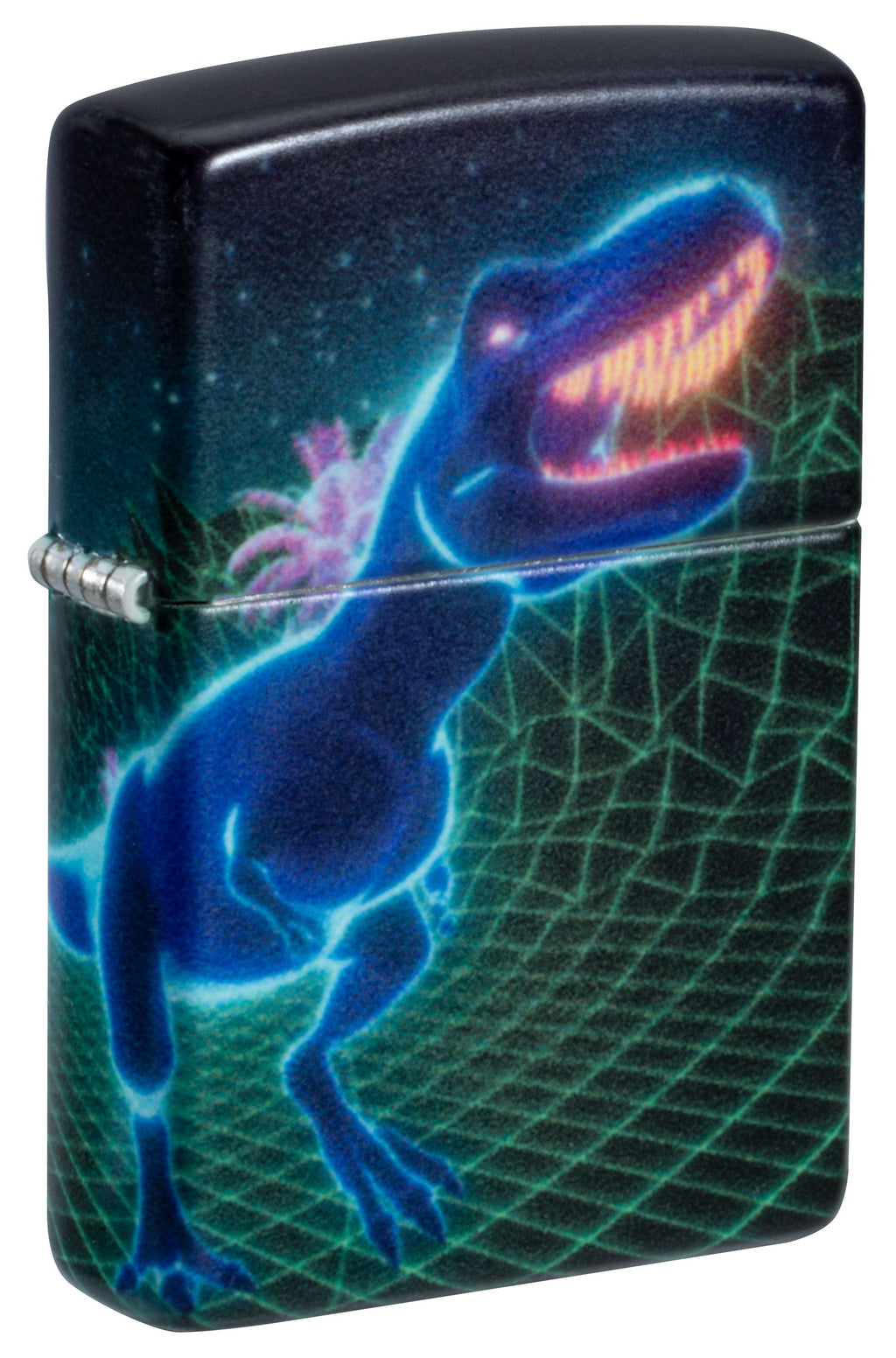 Zippo Cyberpunk Dinosaur 540°, Glow-in-the-Dark Lighter #46701