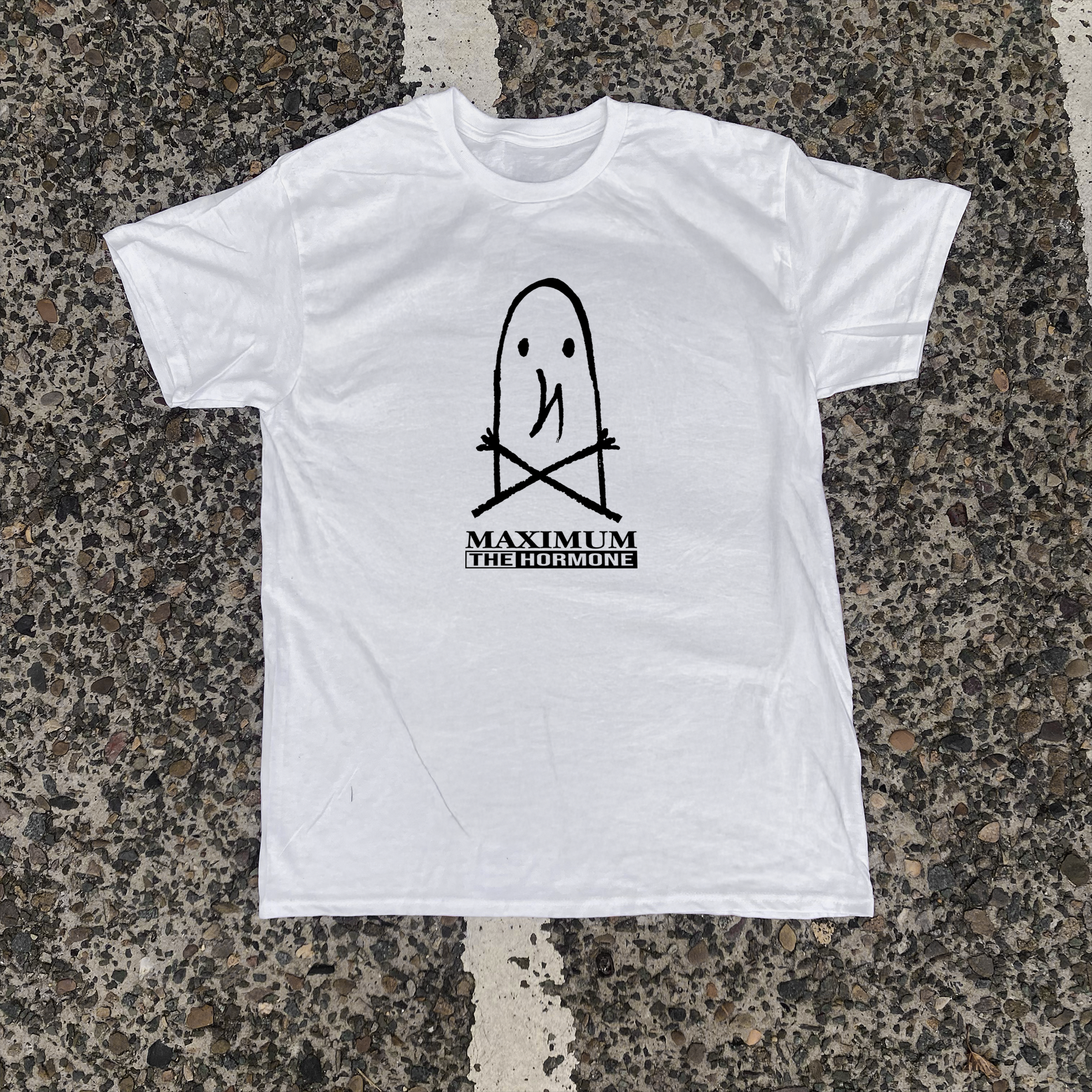 Punpun X Maximum The Hormone' White Vintage Parody Tee